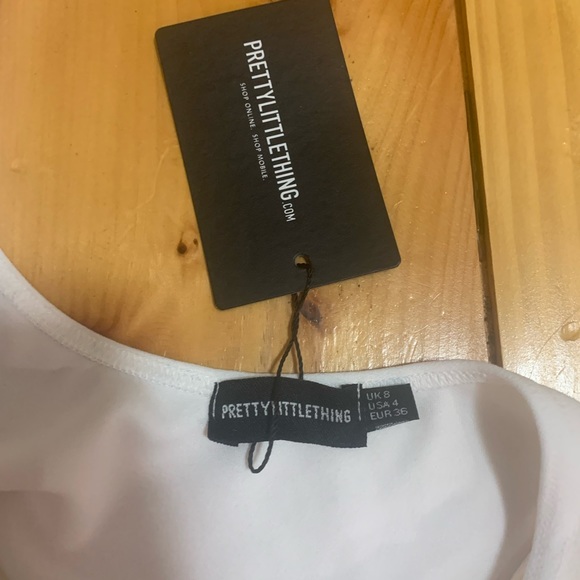 PLT bodycon white mini dress - Picture 3 of 3